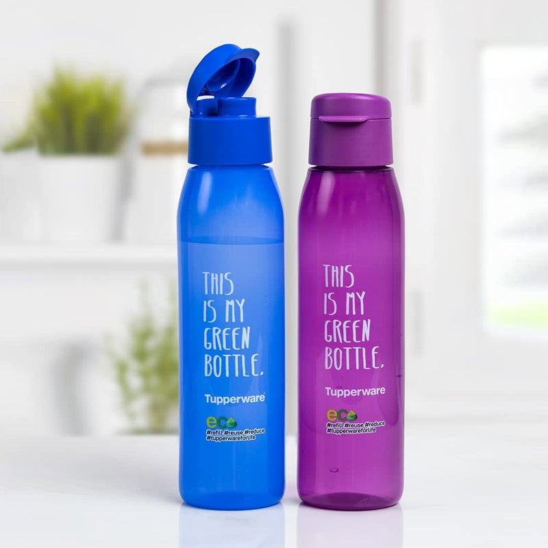 Tupperware Aquasafe Cool n Chic 500ml My Green Bottle 2pc - Image 3